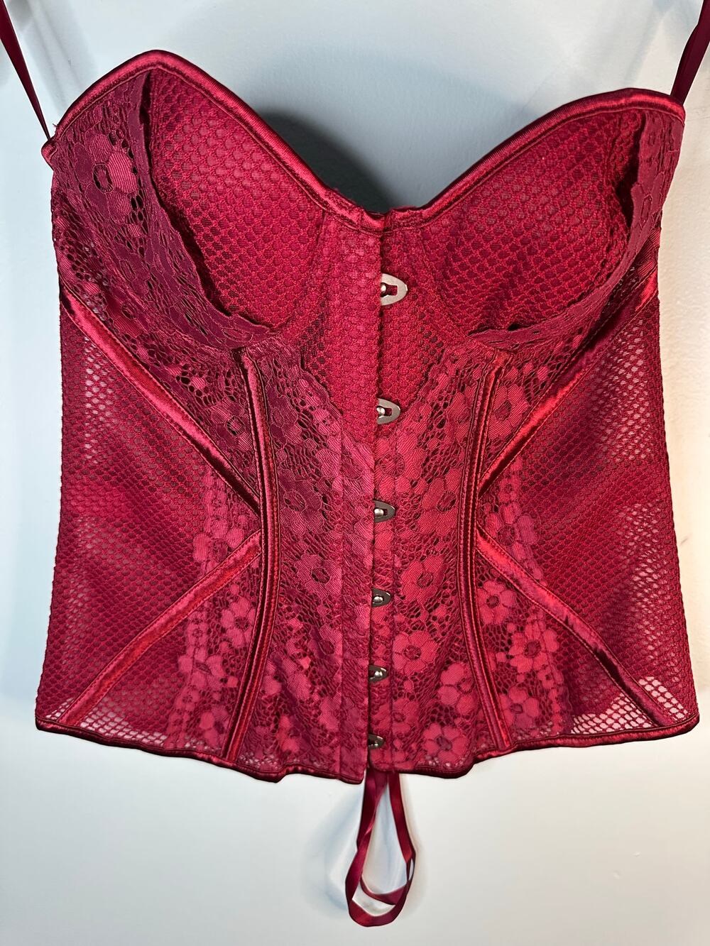 Adore Me Padma Corset Set Bustier red scarlet Size Large